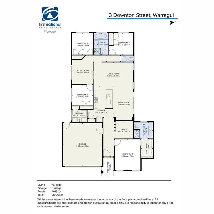Floorplan of Homely house listing, 3 Downton Street, Warragul VIC 3820