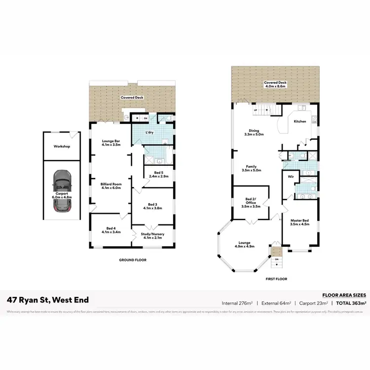 Floorplan of Homely house listing, 47 Ryan Street, West End QLD 4101