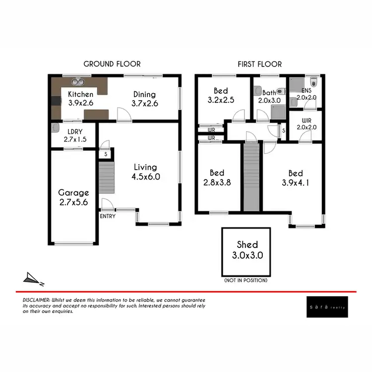 Floorplan of Homely semi-detached listing, 77B Thomas Wilkinson Avenue, Dural NSW 2158