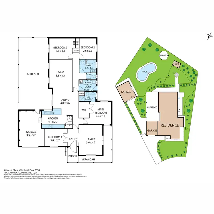 Floorplan of Homely house listing, 8 Jeeba Place, Glenfield Park NSW 2650