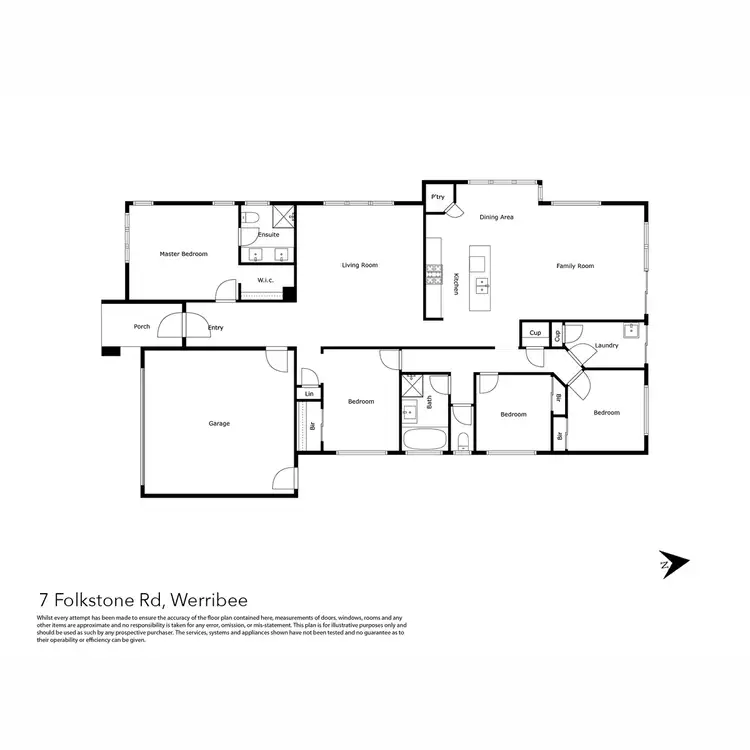 Floorplan of Homely house listing, 7 Folkestone Road, Werribee VIC 3030