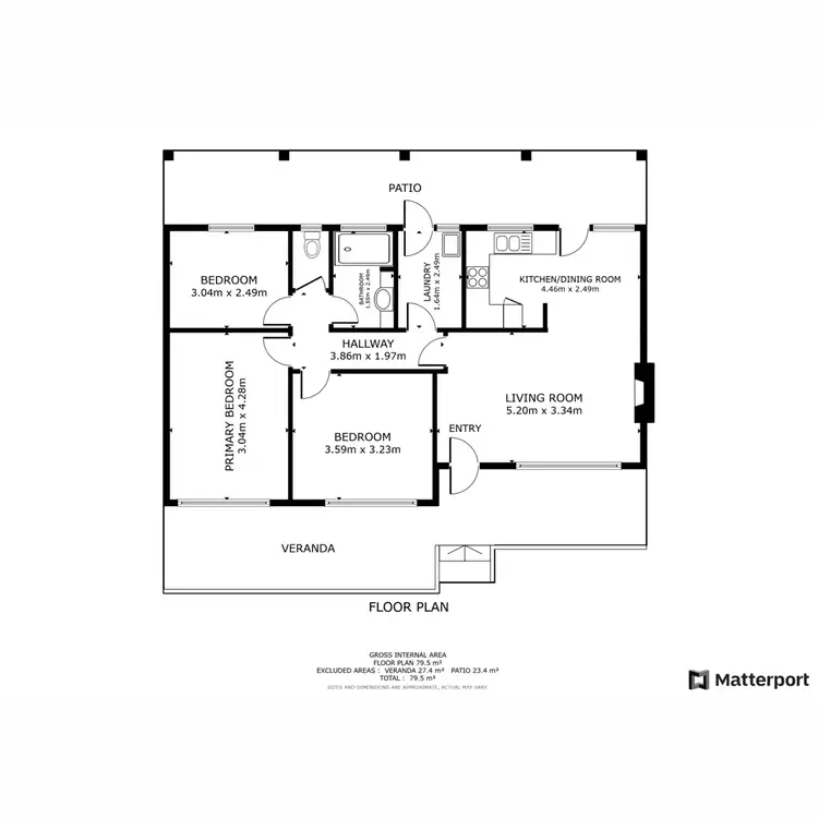 Floorplan of Homely house listing, 46 Watson Street, Bassendean WA 6054