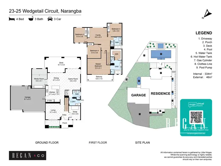 Floorplan of Homely house listing, 23-25 Wedgetail Circuit, Narangba QLD 4504