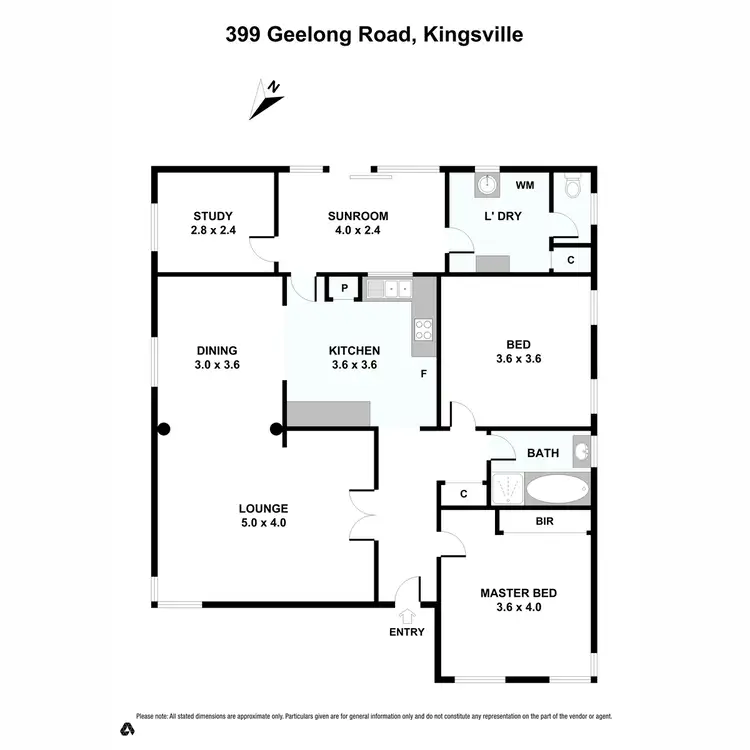 Floorplan of Homely house listing, 399 Geelong Road, Kingsville VIC 3012