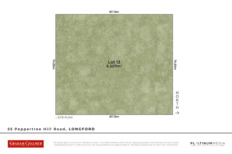 Floorplan of Homely land listing, 55 Peppertree Hill Road, Longford VIC 3851