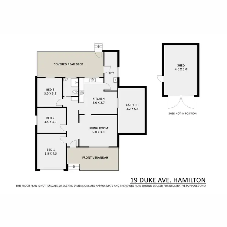 Floorplan of Homely house listing, 19 Duke Avenue, Hamilton VIC 3300