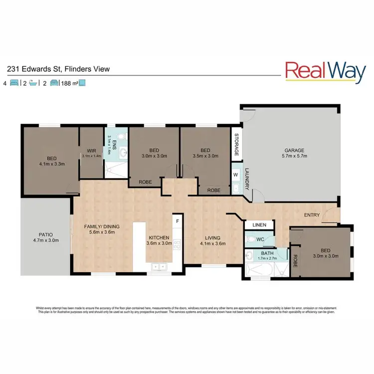 Floorplan of Homely house listing, 231 Edwards Street, Flinders View QLD 4305