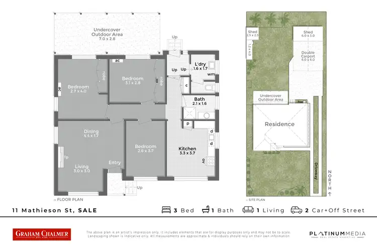 Floorplan of Homely house listing, 11 Mathieson Street, Sale VIC 3850