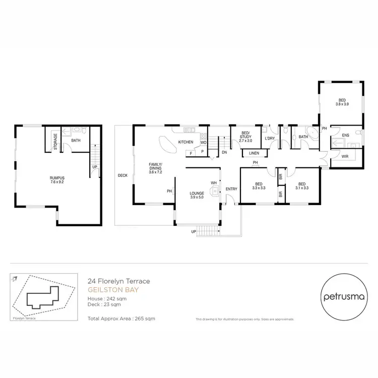 Floorplan of Homely house listing, 24 Florelyn Terrace, Geilston Bay TAS 7015