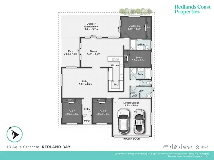 Floorplan of Homely house listing, 18 Aqua Crescent, Redland Bay QLD 4165