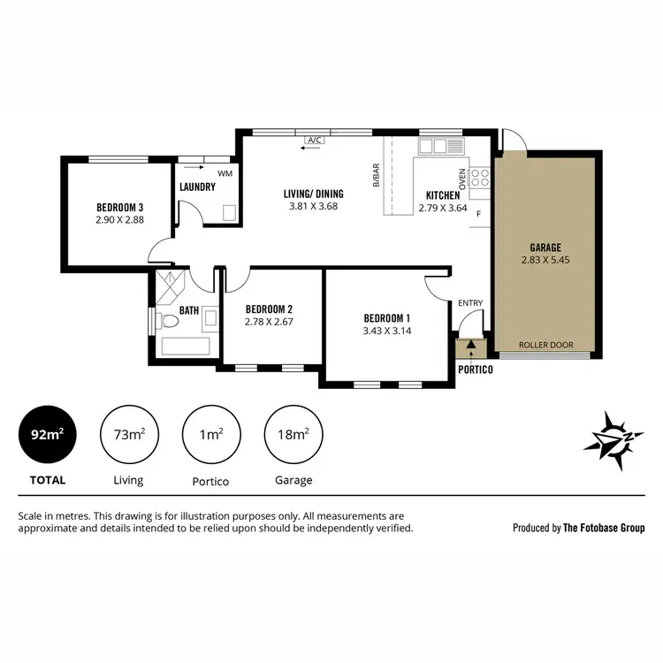 Floorplan of Homely house listing, 1/18 Davidson Road, Elizabeth Vale SA 5112