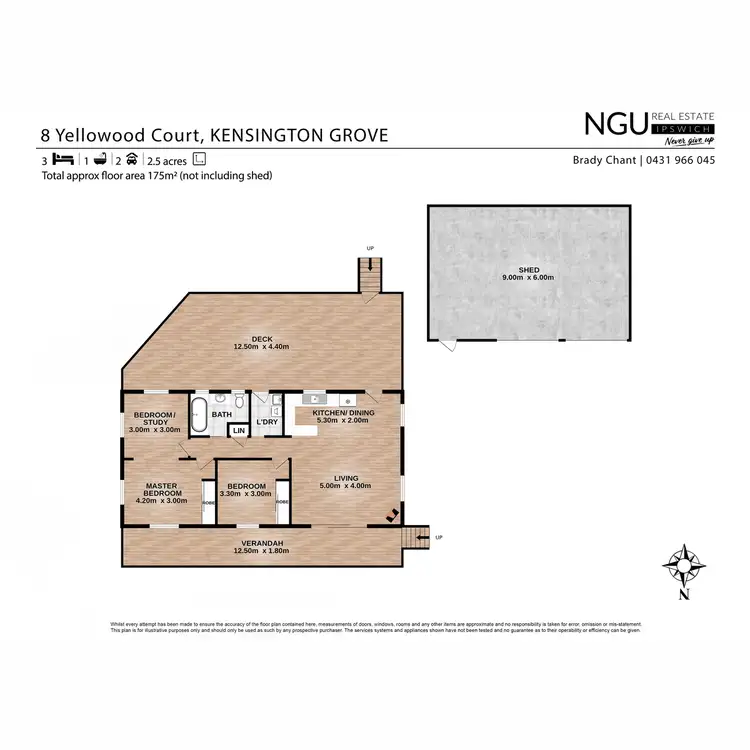 Floorplan of Homely house listing, 8 Yellowood Court, Kensington Grove QLD 4341