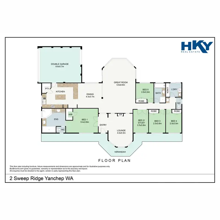 Floorplan of Homely house listing, 2 Sweep Ridge, Yanchep WA 6035