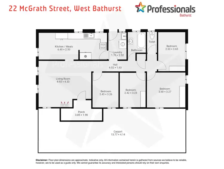 Floorplan of Homely house listing, 22 Mcgrath Street, West Bathurst NSW 2795