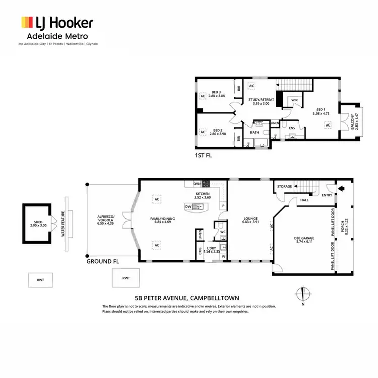 Floorplan of Homely house listing, 5B Peter Avenue, Campbelltown SA 5074