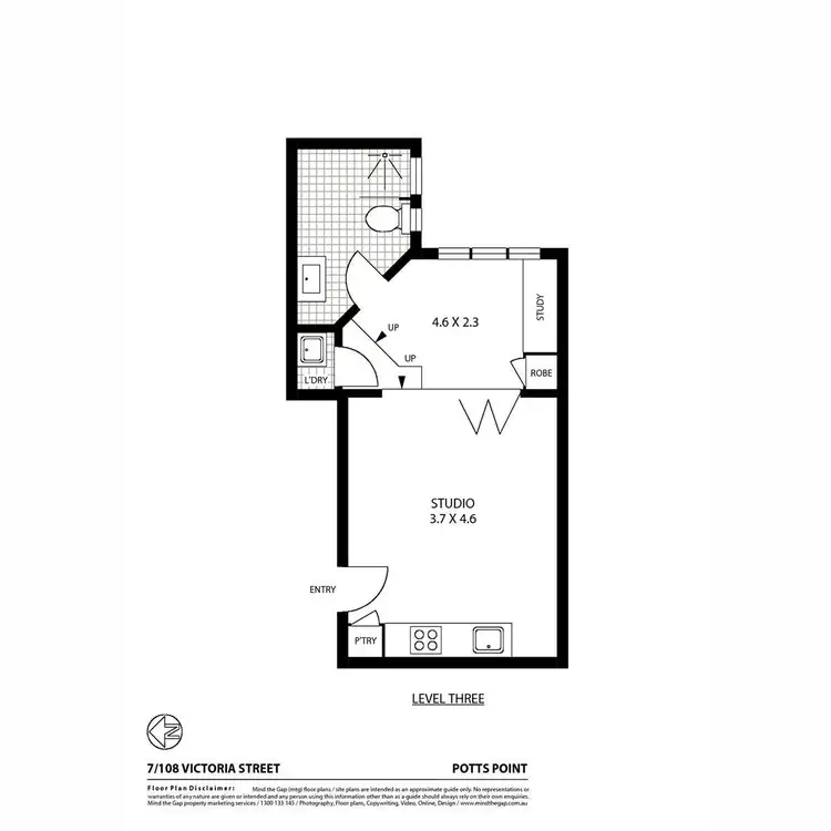 Floorplan of Homely apartment listing, 108 Victoria Street, Potts Point NSW 2011