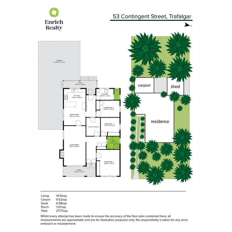 Floorplan of Homely house listing, 53 Contingent Street, Trafalgar VIC 3824