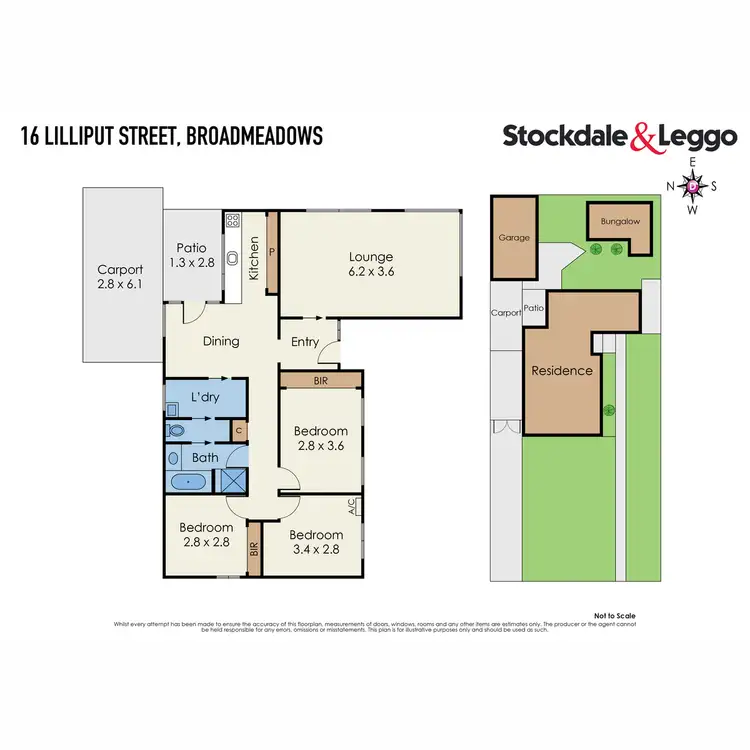 Floorplan of Homely house listing, 16 Lilliput Street, Broadmeadows VIC 3047