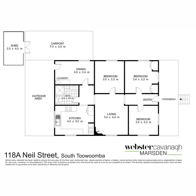 Floorplan of Homely house listing, 118a Neil Street, South Toowoomba QLD 4350