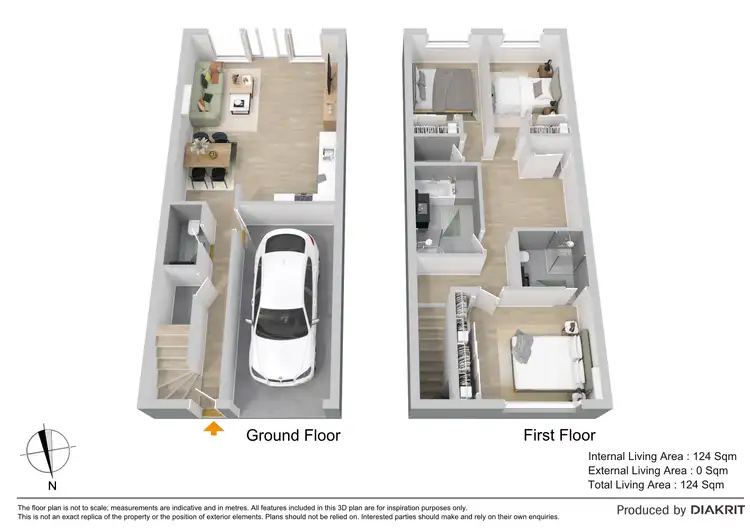 Floorplan of Homely townhouse listing, 9/51 Lavender Drive, Griffin QLD 4503