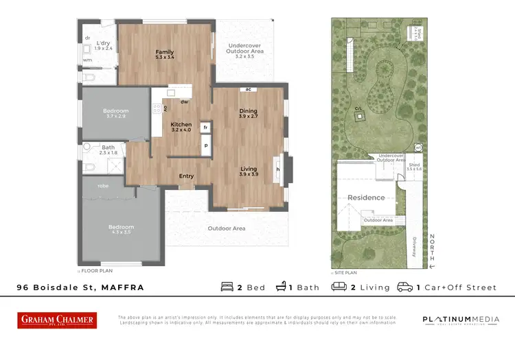 Floorplan of Homely house listing, 96 Boisdale Street, Maffra VIC 3860