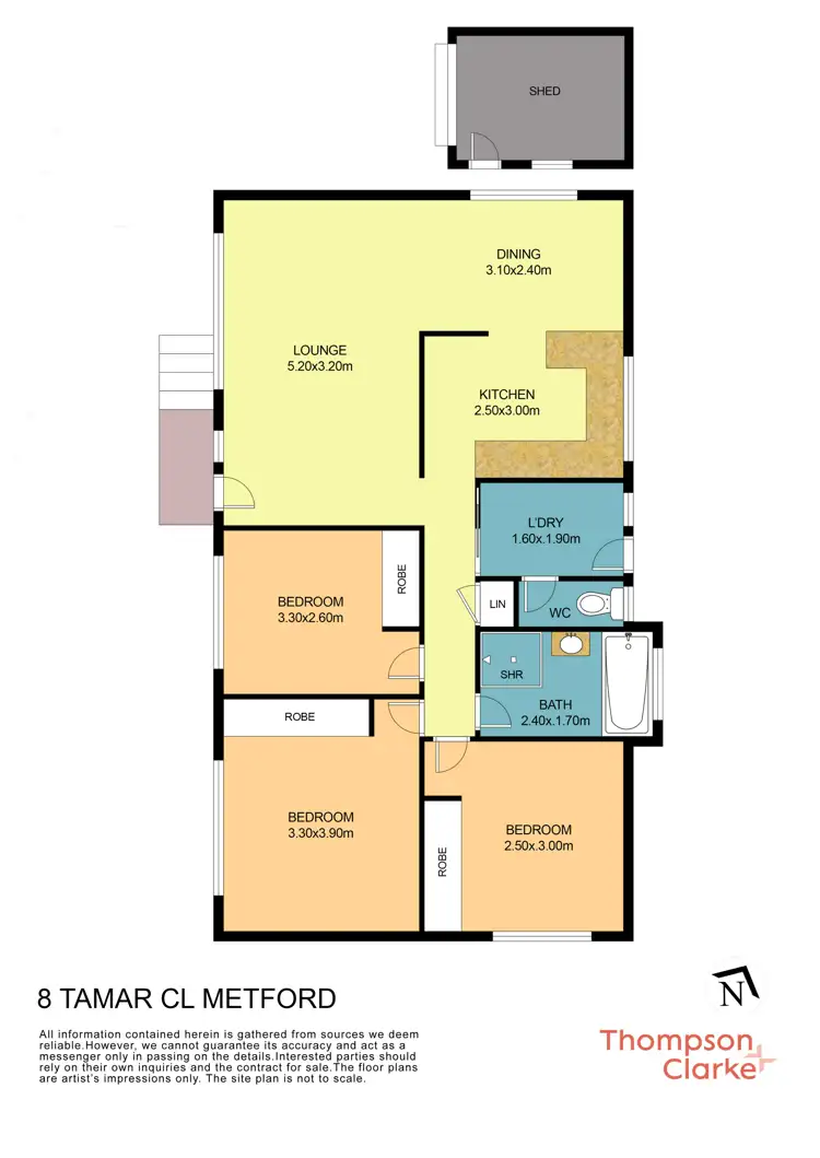 Floorplan of Homely house listing, 8 Tamar Close, Metford NSW 2323