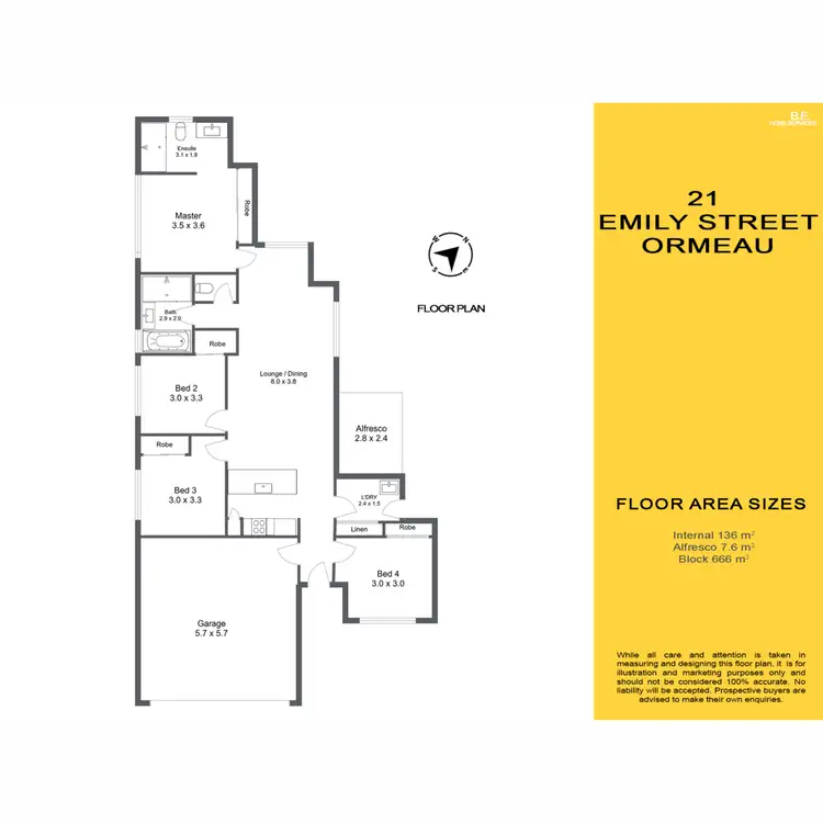 Floorplan of Homely house listing, 21 Emily Street, Ormeau QLD 4208