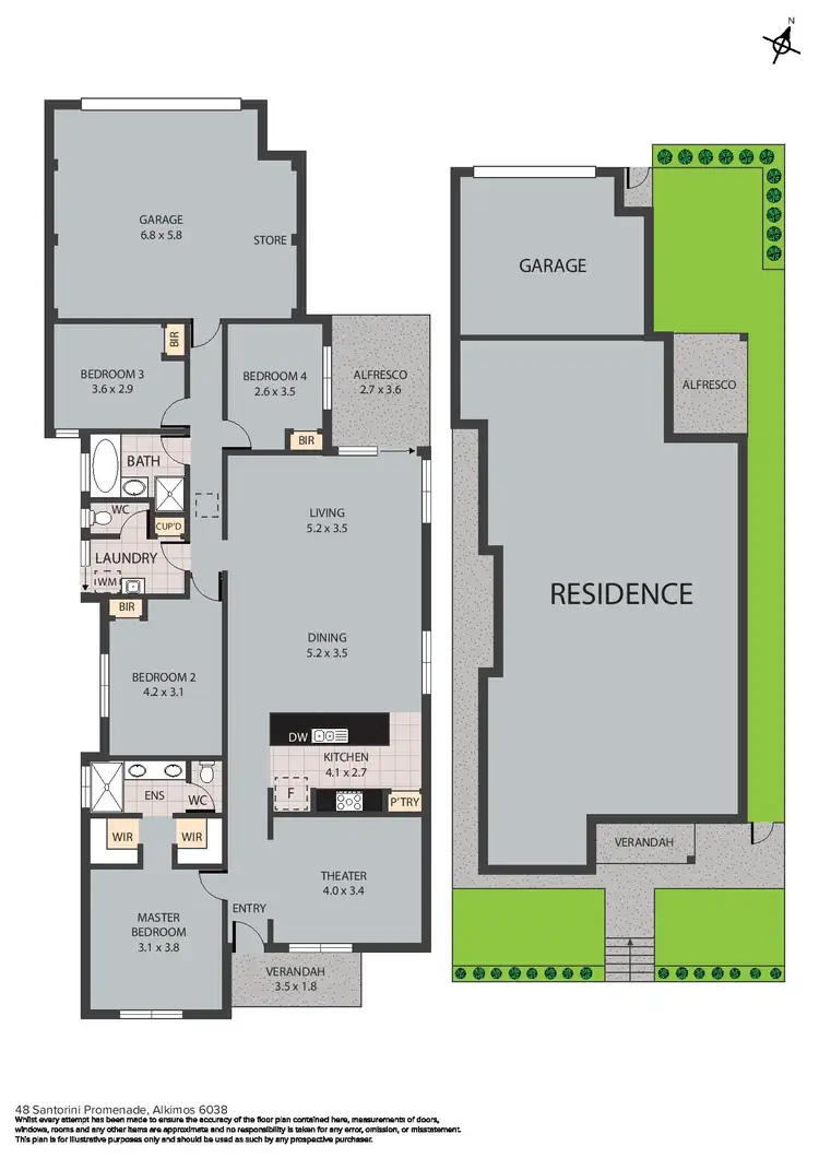 Floorplan of Homely house listing, 48 Santorini Promenade, Alkimos WA 6038