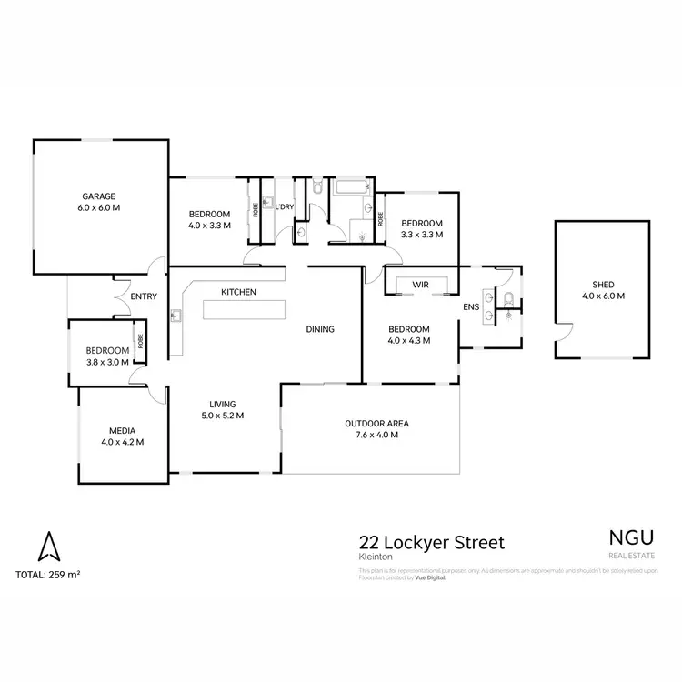 Floorplan of Homely house listing, 22 Lockyer Street, Kleinton QLD 4352