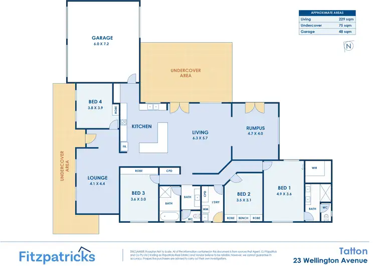 Floorplan of Homely house listing, 23 Wellington Avenue, Tatton NSW 2650