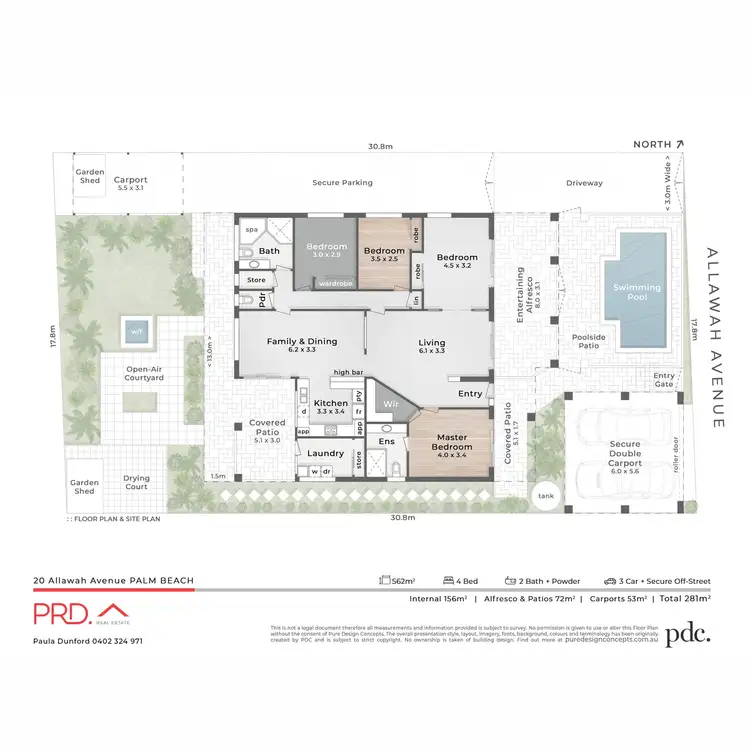 Floorplan of Homely house listing, 20 Allawah Avenue, Palm Beach QLD 4221