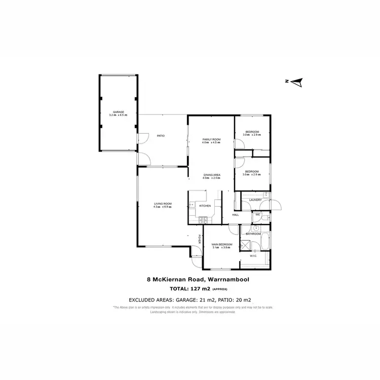 Floorplan of Homely house listing, 8 McKiernan Road, Warrnambool VIC 3280