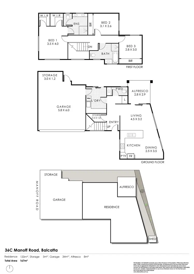 Floorplan of Homely house listing, 36C Manoff Road, Balcatta WA 6021