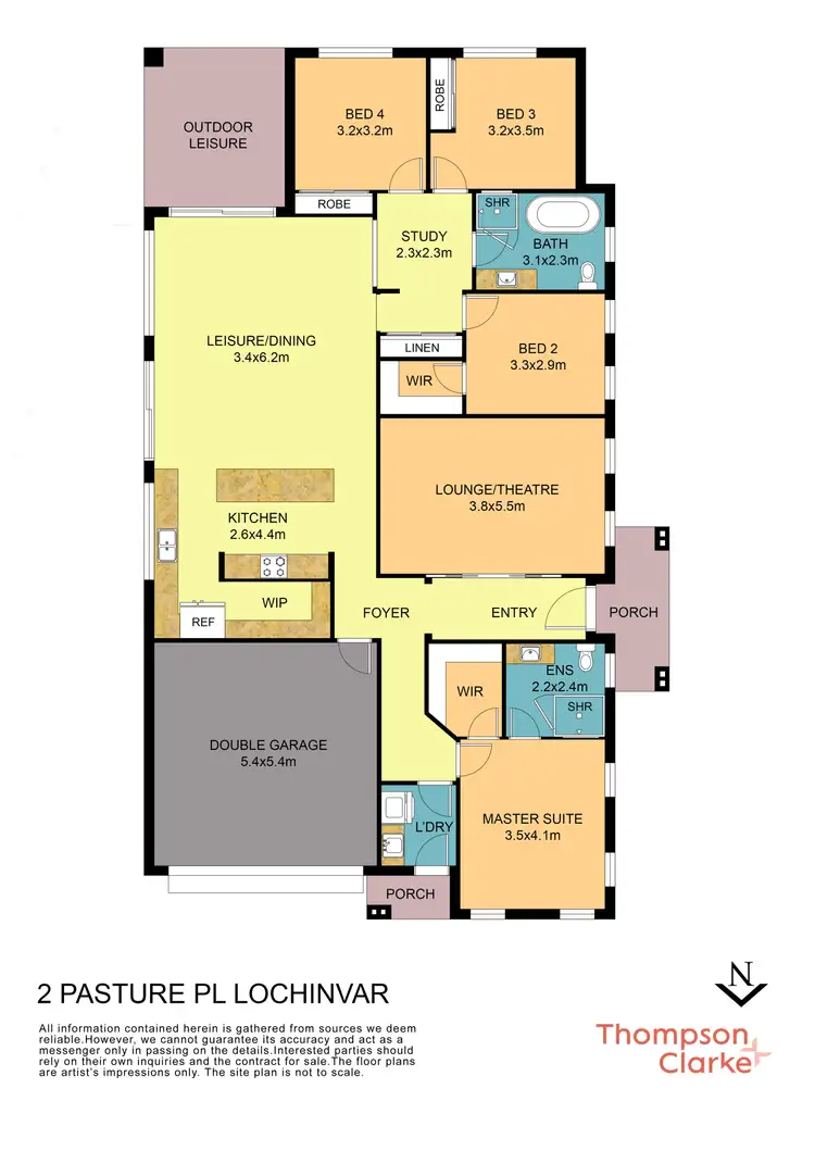 Floorplan of Homely house listing, 2 Pasture Place, Lochinvar NSW 2321