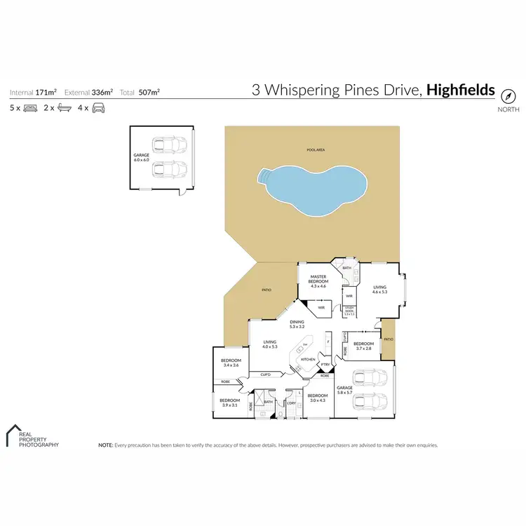 Floorplan of Homely house listing, 3 Whispering Pines Drive, Highfields QLD 4352