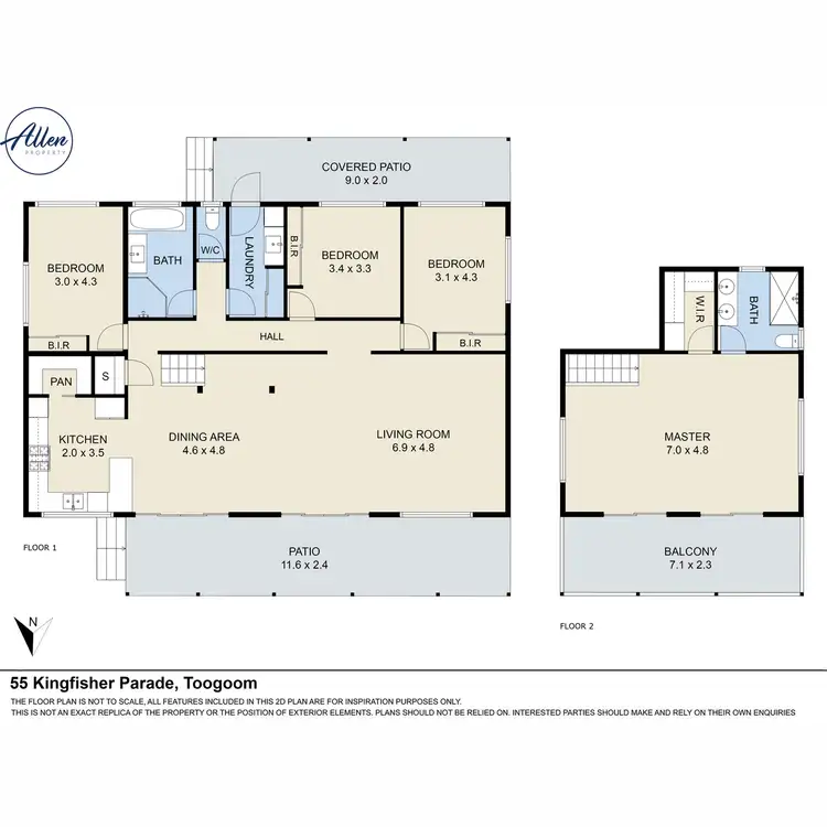 Floorplan of Homely house listing, 55 Kingfisher Parade, Toogoom QLD 4655
