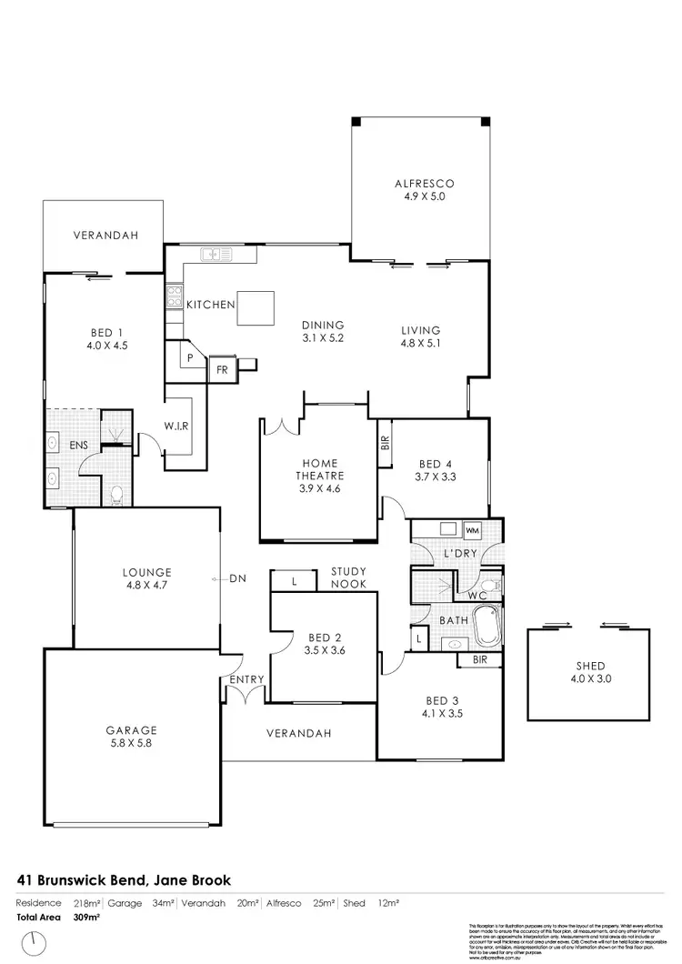 Floorplan of Homely house listing, 41 Brunswick Bend, Jane Brook WA 6056
