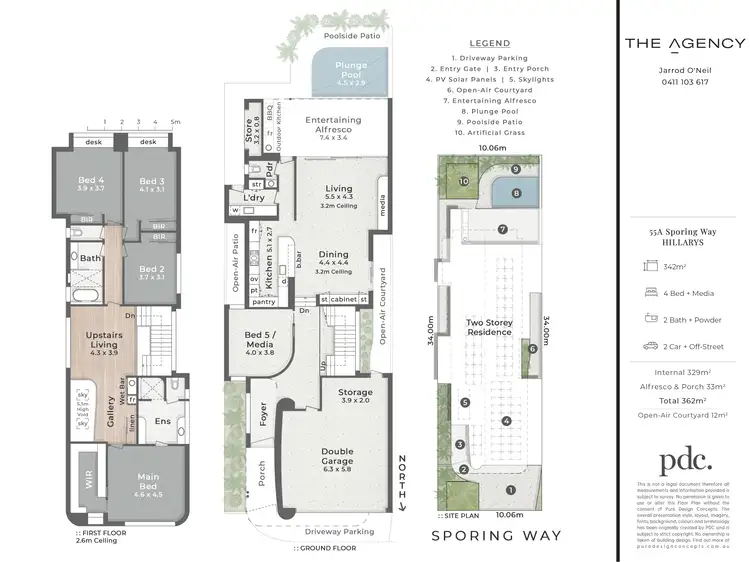 Floorplan of Homely house listing, 55A Sporing Way, Hillarys WA 6025