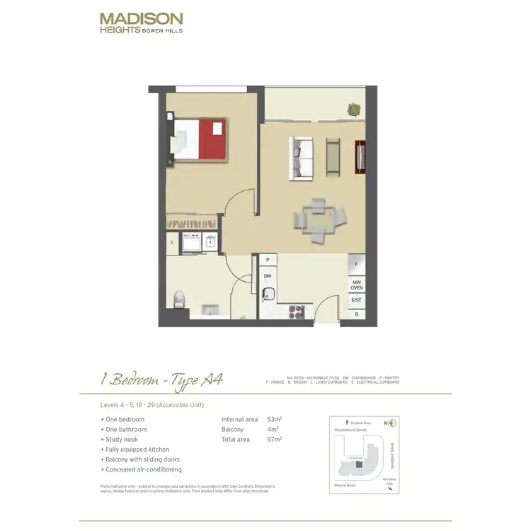 Floorplan of Homely apartment listing, 2109/35 Campbell Street, Bowen Hills QLD 4006