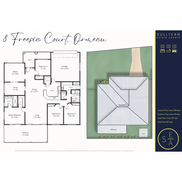 Floorplan of Homely house listing, 8 Freesia Court, Ormeau QLD 4208