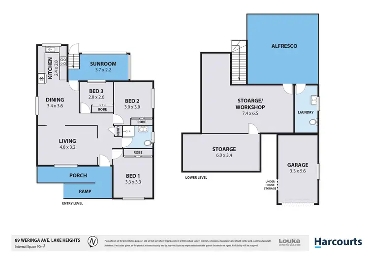 Floorplan of Homely house listing, 89 Weringa Avenue, Lake Heights NSW 2502