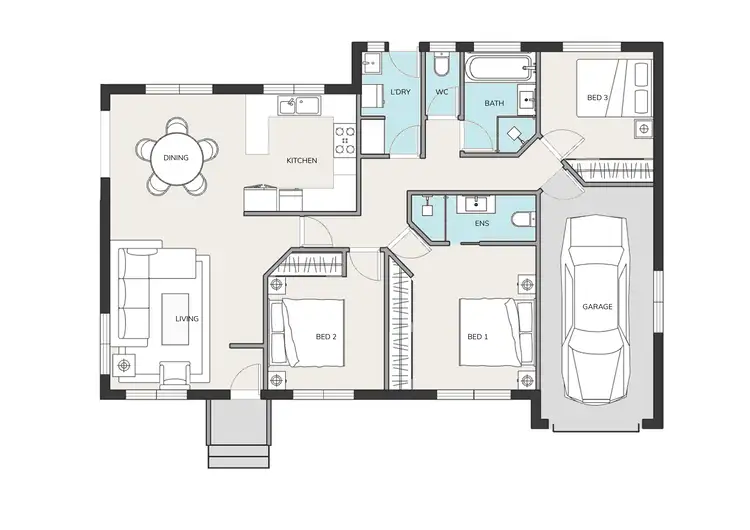 Floorplan of Homely townhouse listing, 4/101 Britten Jones Drive, Holt ACT 2615