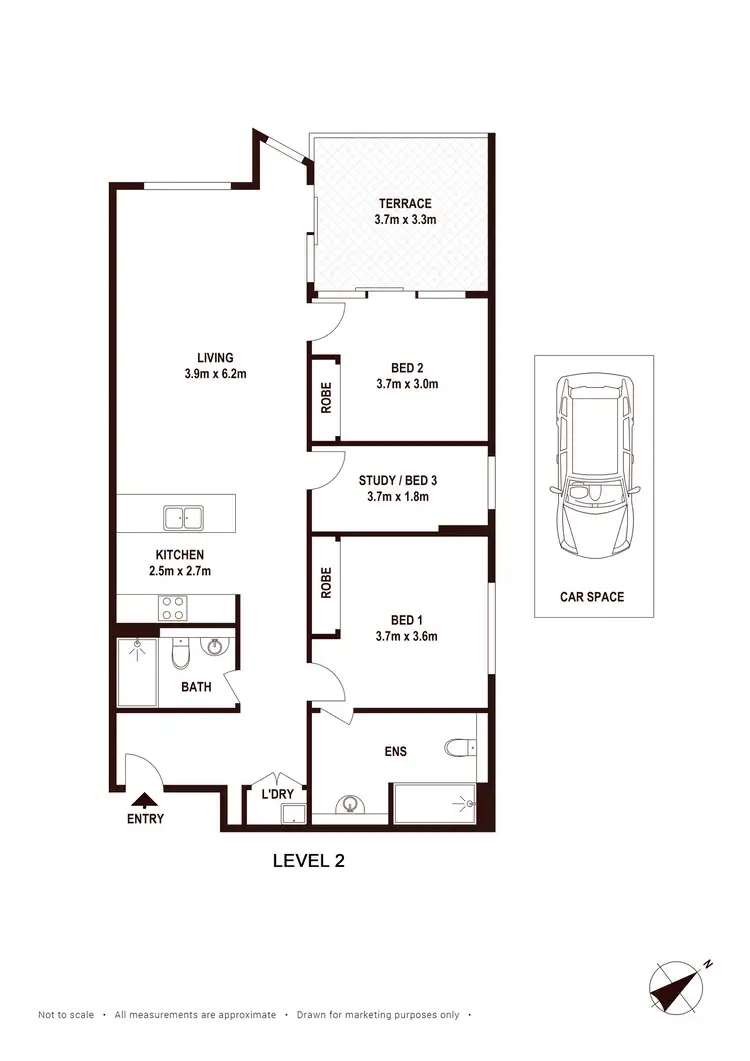 Floorplan of Homely apartment listing, 29/4-8 Bouvardia Street, Asquith NSW 2077