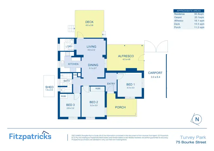 Floorplan of Homely house listing, 75 Bourke Street, Turvey Park NSW 2650