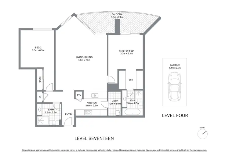 Floorplan of Homely apartment listing, 1708/2 Quay Street, Haymarket NSW 2000