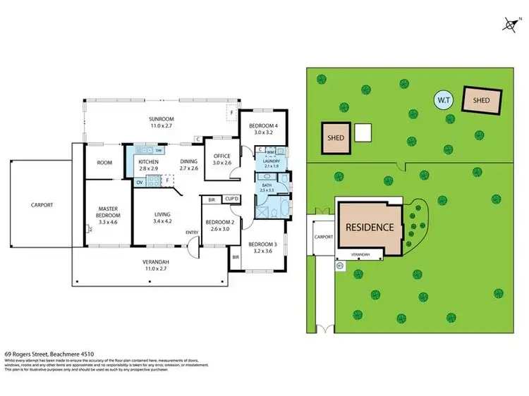 Floorplan of Homely house listing, 69 Rogers Street, Beachmere QLD 4510