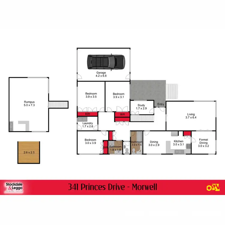 Floorplan of Homely house listing, 341 Princes Drive, Morwell VIC 3840