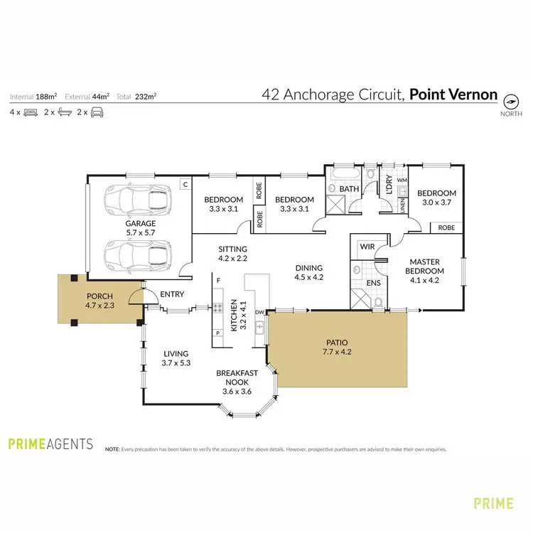 Floorplan of Homely house listing, 42 Anchorage Circuit, Point Vernon QLD 4655