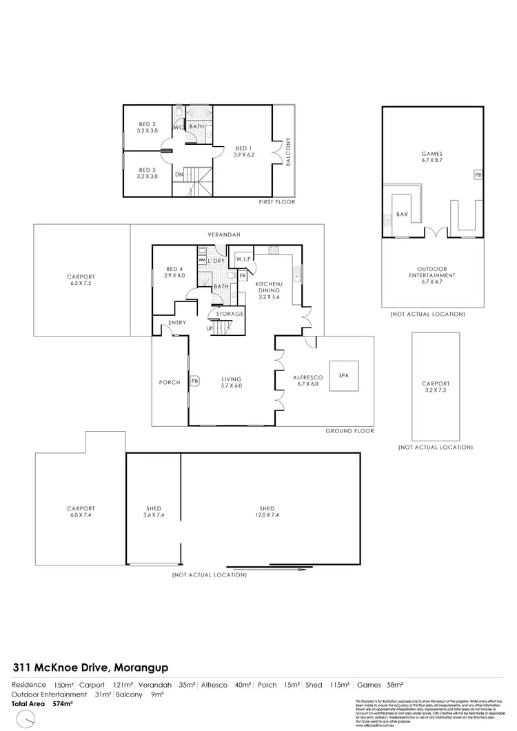 Floorplan of Homely rural property listing, 311 McKnoe Drive, Morangup WA 6083