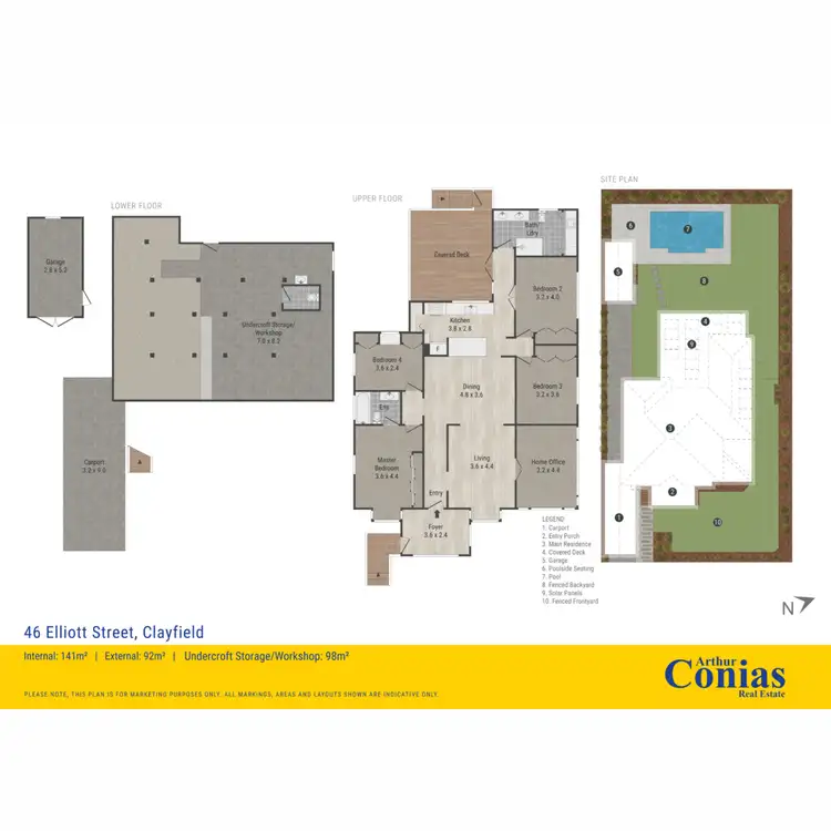 Floorplan of Homely house listing, 46 Elliott Street, Clayfield QLD 4011